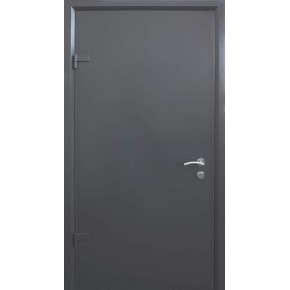 Дверь входная металлическая Techno-door RAL 9975 графит 950 Леви