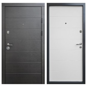 Двері вхідні Qdoors Преміум Kale Горизонталь 850 R венге темний горизонт/венге ванільний горизонт