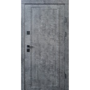 Двері Qdoors Ультра Мироу 850 Пр мармур темний/біла емаль без вічка (Ч/Б)