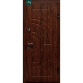 Двері вхідні ПО-08 (Дуб Темний) 860*1900-Права
