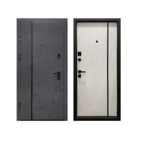 Двері вхідні Міністерство дверей П-3К-503 Q Бетон антрацит/бетон сніжний III 86 Л