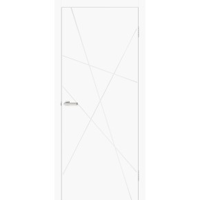 Полотно дверное Cortex ТМ ОМиС 800мм Геометрия 01 (silk matt белый, край 1мм)