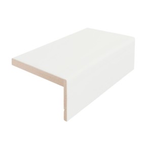Плинтус прямоугольный телескопический PVC 2150х70х50 мм Белая структура