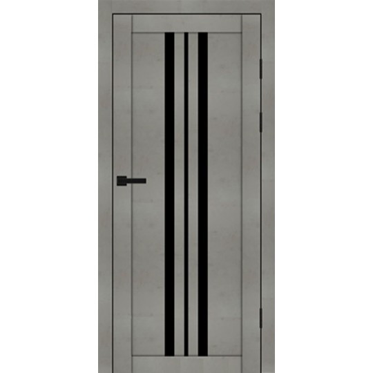 Дверное полотно Syndicate SD-PVC-107 Бетон светлый/Белая структура 800х2000 мм (BLK)