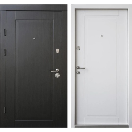 Двері вхідні Qdoors Преміум Kale Прованс 850 L венге темний/біла шагрень
