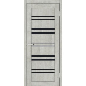 Дверне полотно Doors С 017 BG Бетон свiтлий 2000х800х40 мм чорне