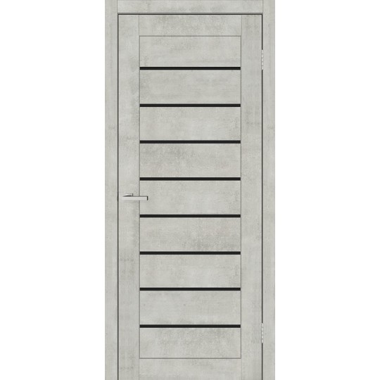 Дверне полотно Doors С 018 BG 2000х700х40 мм чорне Бетон свiтлий (1 014 072)