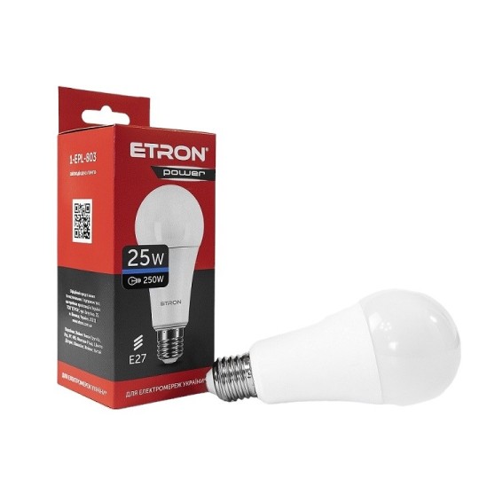 Лампа світлодіодна ETRON Power Light A67 25W 6500K E27 (1-EPL-803)