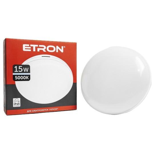 Світильник світлодіодний Etron Communal Power 1-EСP-504-C 15W 5000К IP65 circle