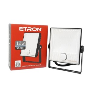 Прожектор світлодіодний Etron Spotlight Power 1-ESP-222 12W 5000К з датчиком руху