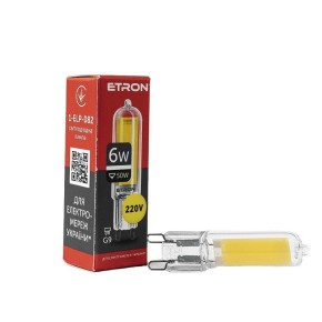 Лампа світлодіодна ETRON Light Power G9 Glass 6W 4200K (1-ELP-082)