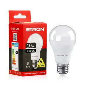 Лампа светодиодная Etron Light Power A60 10W 4200K E27 1-ELP-1248