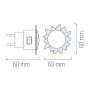 Нічник Horoz Electric Сонце LED 0.4 W Rex мікс (085-001-0002)