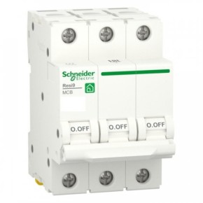 Автоматический выключатель SCHNEIDER RESI9 16 А, 3P, С, 6кА R9F12316 (90018538)