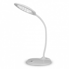 Светильник LED EUROLAMP настольный металлический + стекло в стиле хайтек 5W 5300-5700K белый (48)