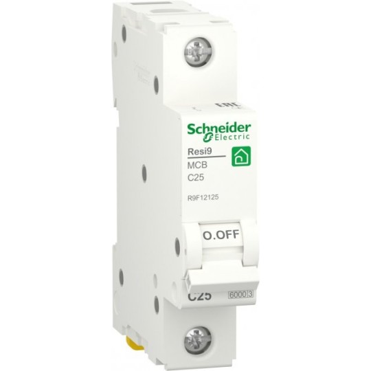 Автоматичний вимикач SCHNEIDER RESI9 6kA 1P 32A C R9F12132 (90018523)