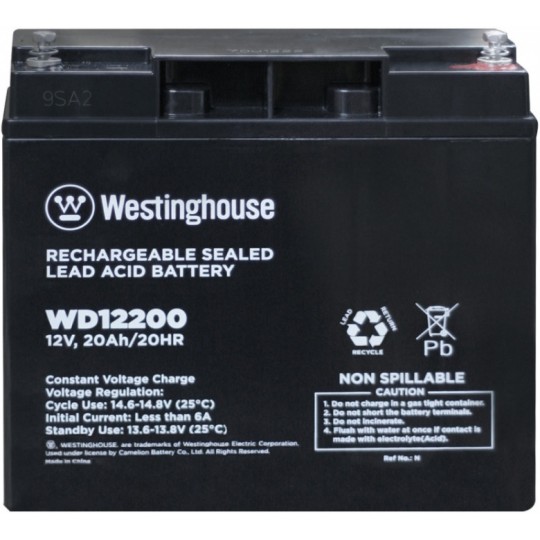 Батарея акумуляторна Westinghouse 12V 20Ah T12