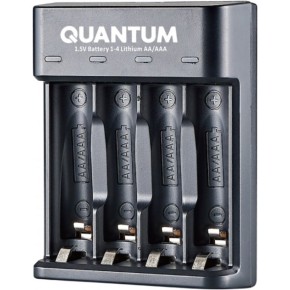 Зарядное устройство для Quantum QM-BC3040 для Lithium 1.5V акум. AA/AAA 4-slot (USB)