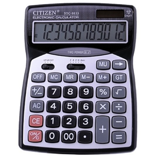 Калькулятор Citizen 12 разрядов S 9833