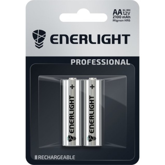 Батарейки акумуляторні ENERLIGHT Professional AA 2100 mAh 2 штуки (30610102)