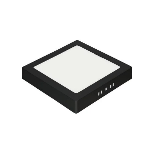 Світильник накладний квадрат SMD LED 28W 6000K 1960Lm 120° 283мм 100-265V IP20 Arina-28 чорний