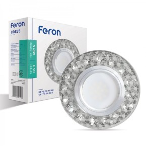 Светильник встроенный Feron CD835 с LED подсветкой (7435)