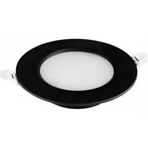 Светильник встроенный круглый SMD LED 5W 6400К 500Lm 165-265V AURA-5 черный