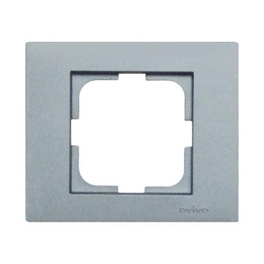 Рамка 1-на Ovivo Grano срібна (400-100000-096)