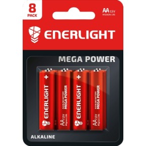 Батарейка ENERLIGHT MEGA POWER AA BLI 8 (90060108)