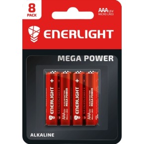 Батарейка ENERLIGHT MEGA POWER AAA BLI 8 (90030108)