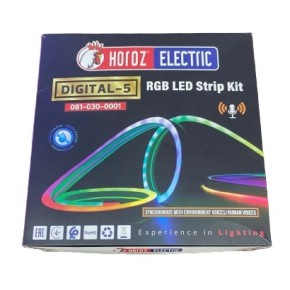 Світлодіодна стрічка Horoz Electric LED RGB 60led/10W/200Lm/м 220V/12V-24V IP65 5м DIGITAL-5 (081-030-0001-010)