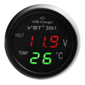 Термометр-вольтметр VST-706-4 USB