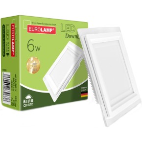 Світильник світлодіодний Eurolamp LED Glass Downlight 6W 4000K