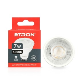 Лампа світлодіодна ETRON 1-ELP-856 7W 4200K GU10 MR16