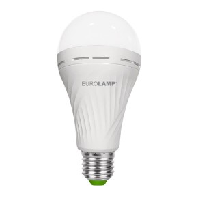 Лампа світлодіодна з акумулятором Eurolamp A70 12W E27 4500K