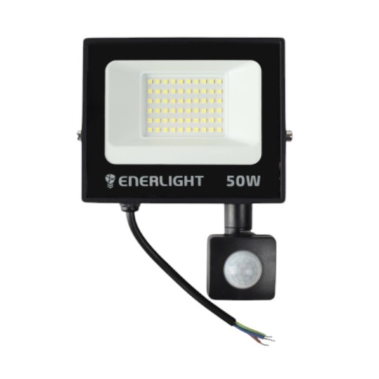 Прожектор світлодіодний Enerlight MANGUST 50W 6500K з датчиком руху
