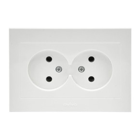 Розетка двойная Ovivo Grano (400-010300-908)