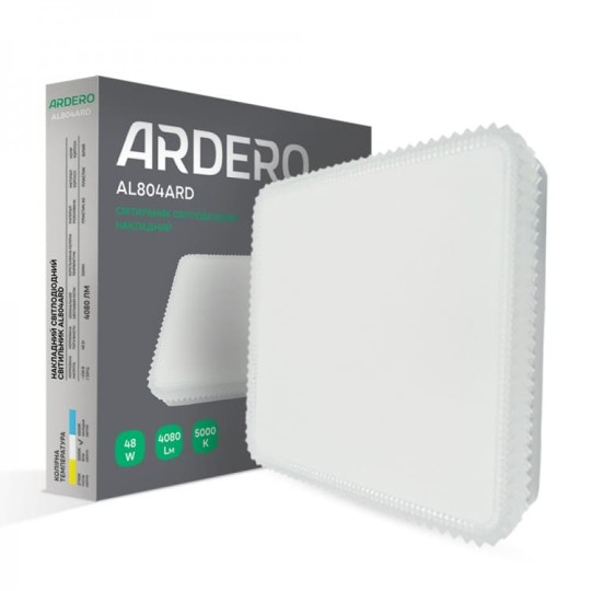 Светильник накладной светодиодный Ardero AL804ARD 48Вт 5000К IP40 белый декор (8021)