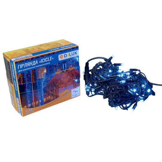 Гирлянда наружная Delux Icicle 75 LED 2x0.7 м (90020890)