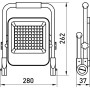 Прожектор світлодіодний акумуляторний E.NEXT 20W e.LED.flood.stand.emerg.20 (l0790014)