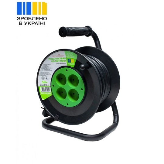 Удлинитель на катушке Eco Light 30 м 2х1.5 мм² ЭКП-0108-0004