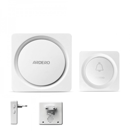 Бездротовий дзвінок Ardero E-401 білий (8584)