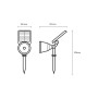 Светильник садово-парковый EUROLAMP на солнечных панелях S4 2W 5V 6500K IP54 (LED-2W/6500K(S4))