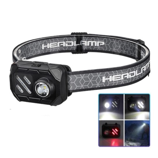 Фонарь налобный WT-509+XPE+9SMD