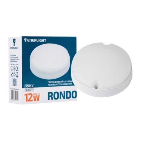 Світильник світлодіодний Enerlight Rondo 12 W 5000К (RONDO12SMD80N)