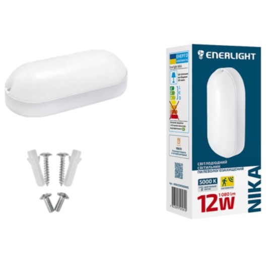 Світильник світлодіодний Enerlight Nika 12W 5000К з датчиком руху (NIKA12SMD80NMS)