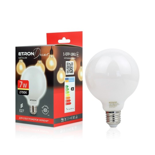 Лампа светодиодная Etron SoftGlow Opal glass 7W E27 (1-EFP-1861)