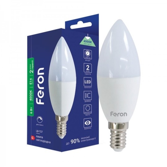 Лампа светодиодная Feron LB-737 6 W E14 (8825)