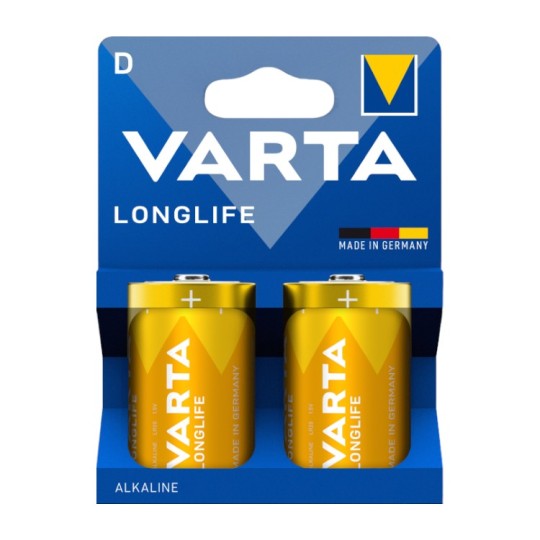Батарейка Varta Longlife D BLI 2 штуки (4120101422)
