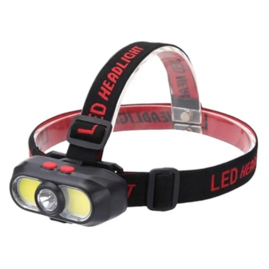 Ліхтар налобний KX-302-LED+2COB